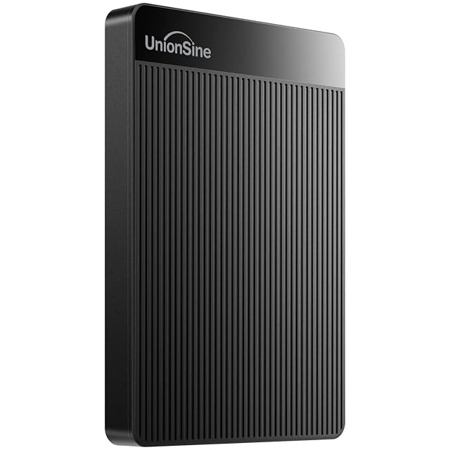 Disque dur externe nomade fin UnionSine HD2510 au format 2,5 pouces avec un câble USB