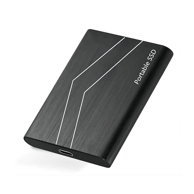 Disque dur externe nomade XLOAZKH de 2 TB au format 2,5 pouces dans un boîtier métallique noir