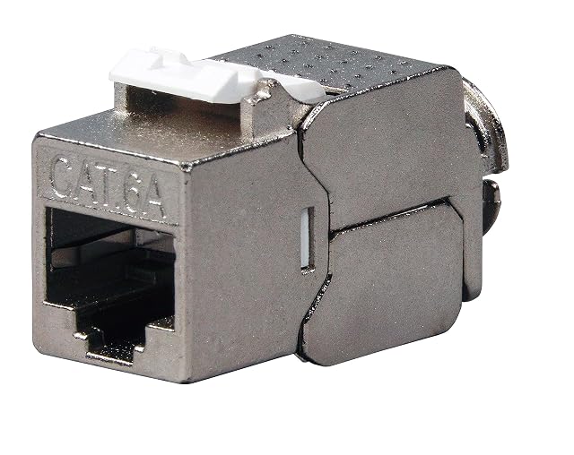 Module keystone blindé Cat 6a BIGtec en zamak moulé sous pression avec capot à encliquetage