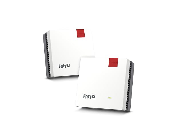 Paire de petites unités maillées blanches FRITZ Mesh Set 1600 côte à côte