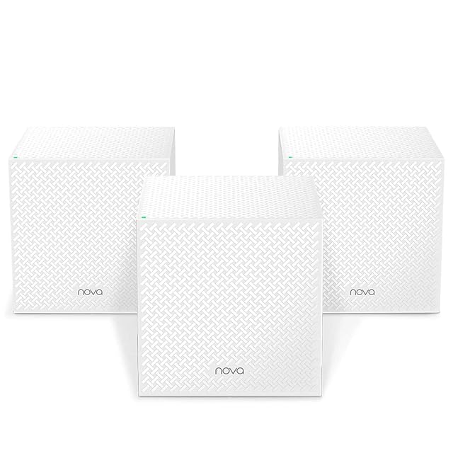 Ensemble de trois petites unités maillées cubiques blanches Tenda Nova MW12