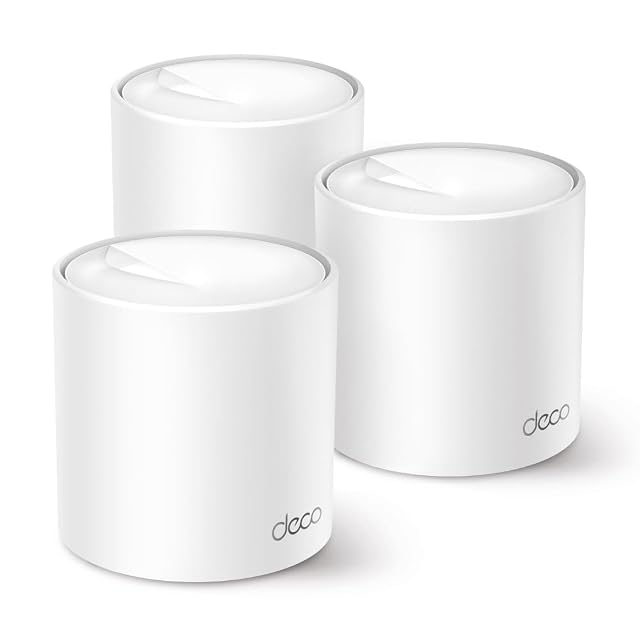 Ensemble de trois unités maillées cylindriques blanches TP-Link Deco X50