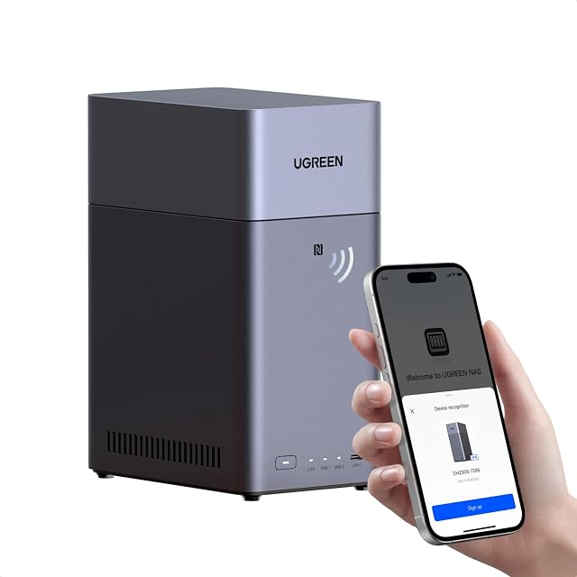 Boîtier NAS UGREEN NASync DH2300 à deux baies vendu sans disques