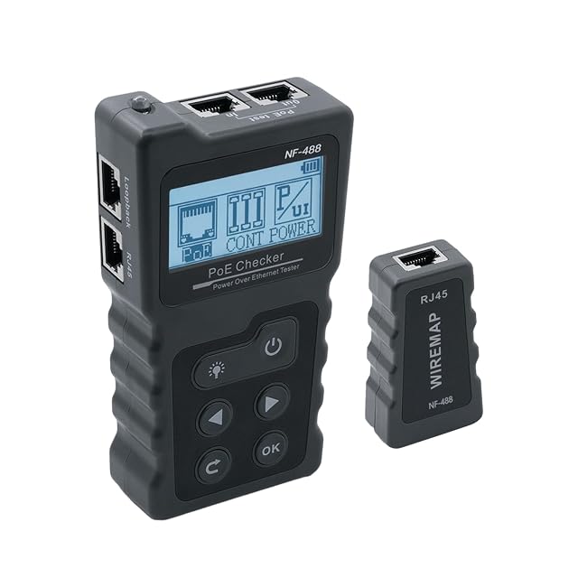 Testeur de câble réseau Mcbazel avec écran LCD et éclairage intégré pour cordons RJ45