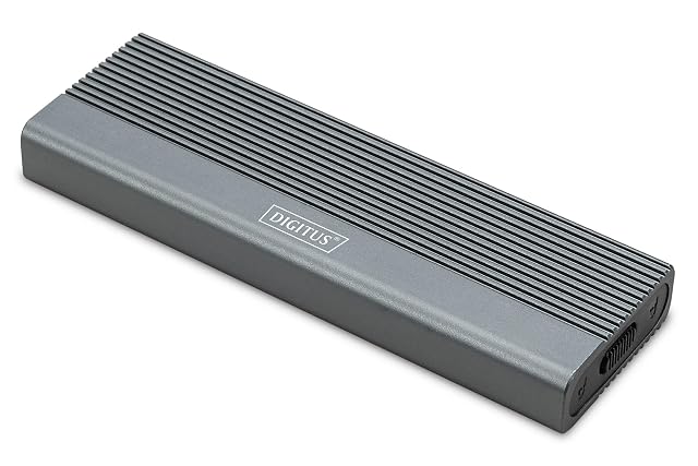 Boîtier compact DIGITUS pour disque à mémoire M.2 SATA avec une prise USB Type-C