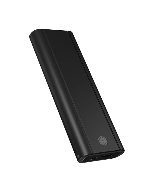 Boîtier ICY BOX en aluminium pour SSD NVMe avec un interrupteur de protection en écriture et une prise USB-C