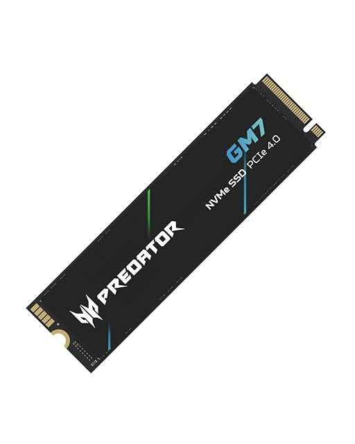 Disque à mémoire Acer Predator GM7 de 1 TB au format M.2 2280 NVMe sur PCIe 4.0
