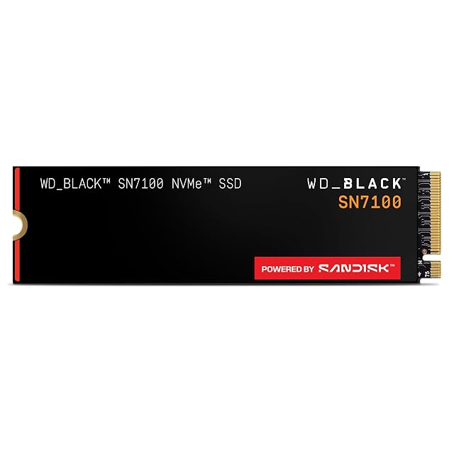 Disque à mémoire SanDisk WD_Black SN7100 de 1 TB au format NVMe sur PCIe Gen 4