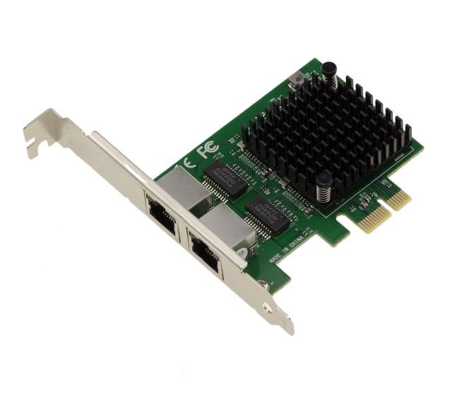 Carte contrôleur réseau PCIe 2.5G KALEA-INFORMATIQUE à deux ports avec deux prises RJ45