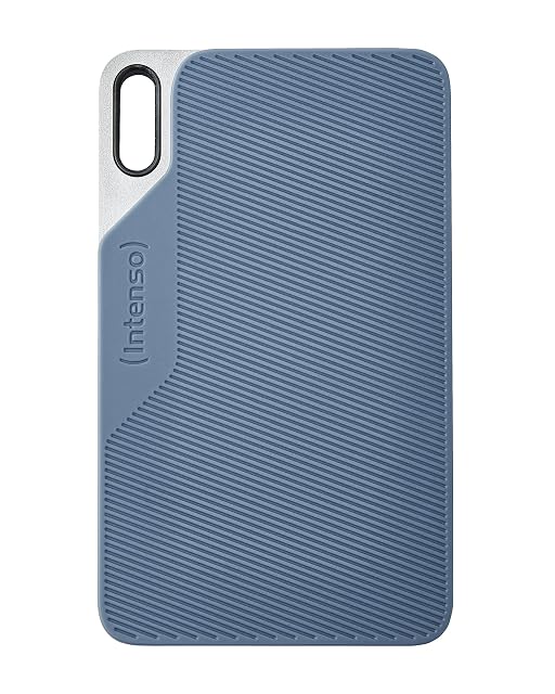 Disque à mémoire externe portable Intenso TX100 de 1 TB avec une surface caoutchoutée