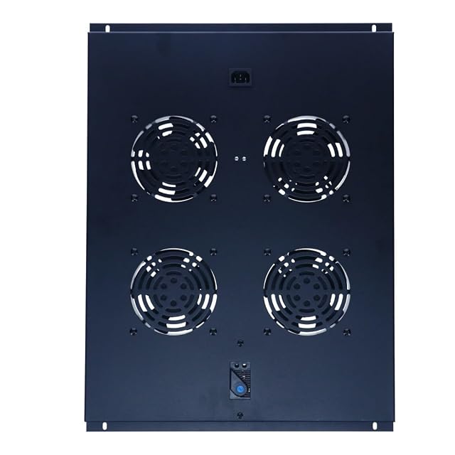 Unité de ventilation DSIT noire à quatre ventilateurs pour coffret serveur profond