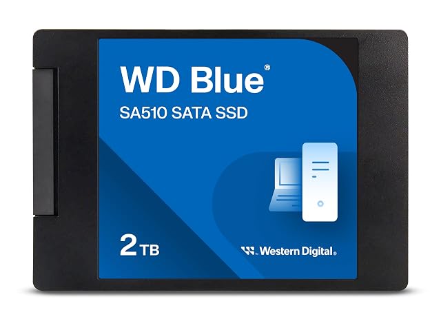 Disque à mémoire interne SATA WD Blue SA510 de 2 TB au format 2,5 pouces
