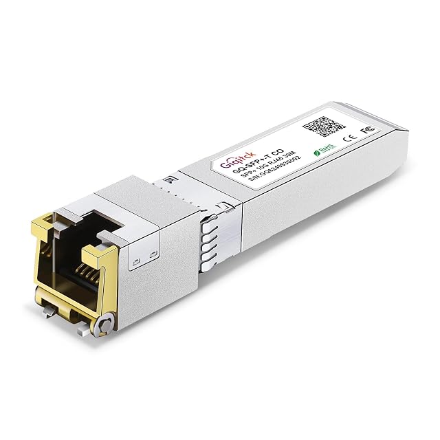 Émetteur-récepteur SFP+ cuivre 10GBASE-T GIQITCK avec une prise RJ45