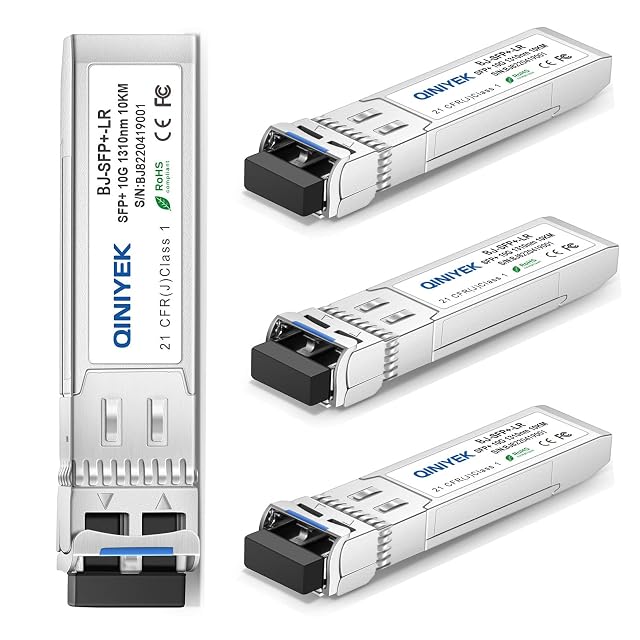 Émetteur-récepteur SFP+ monomode 10GBASE-LR QINIYEK avec un port optique LC duplex
