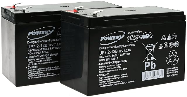 Batterie de rechange au plomb étanche akku-net noire de 12 V pour un APC Smart-UPS