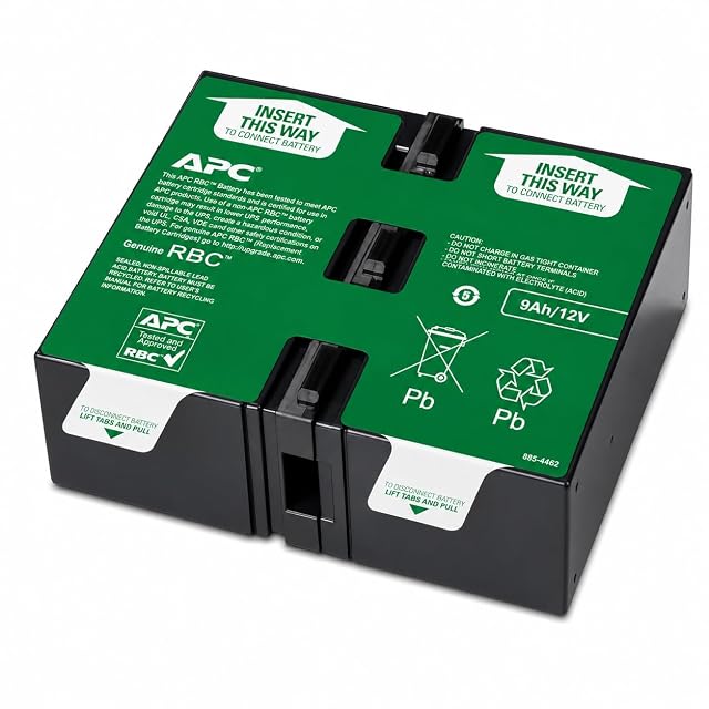 Cartouche de batterie de rechange étanche APC APCRBC123 dans son emballage APC