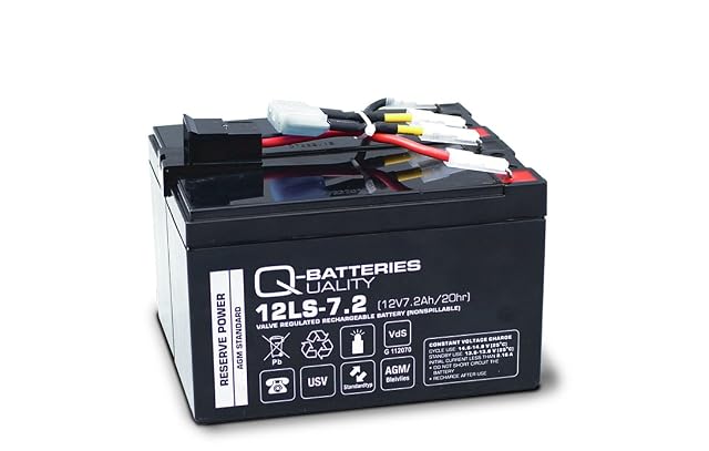 Module de batterie de rechange assemblé Q-Batteries pour un APC Back-UPS avec cosses F2