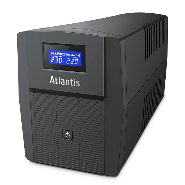 Onduleur tour en interaction de ligne Atlantis A03-HP2003 avec un écran LCD
