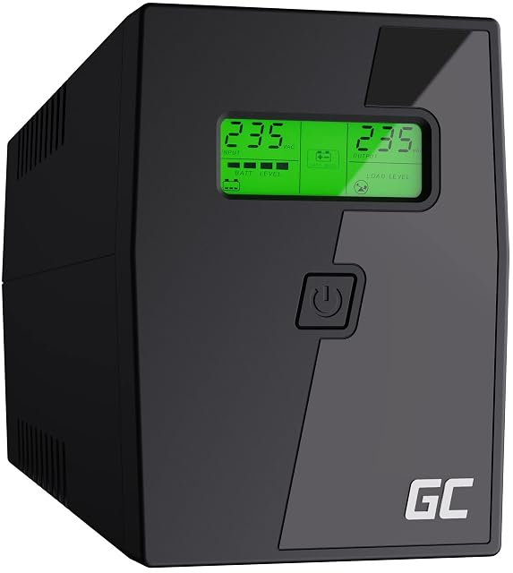 Onduleur en interaction de ligne Green Cell UPS01LCD avec un écran LCD