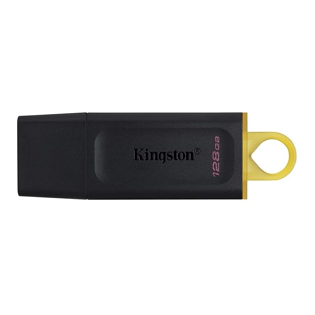 Clé USB Kingston DataTraveler Exodia de 128 GB avec capuchon de protection et grand anneau porte-clés