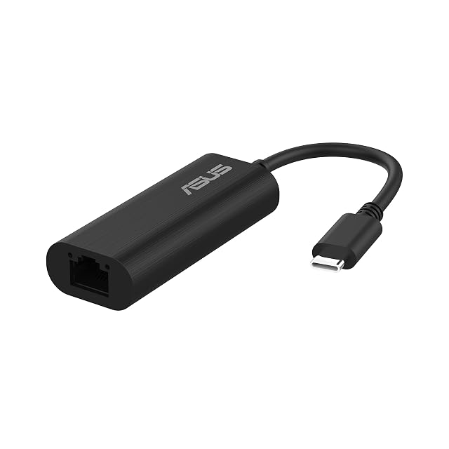 Adaptateur ASUS USB-C2500 V2 USB-C vers Ethernet 2.5G avec une prise RJ45